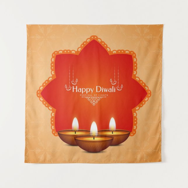 Beautiful Diwali Tapestry (Front)