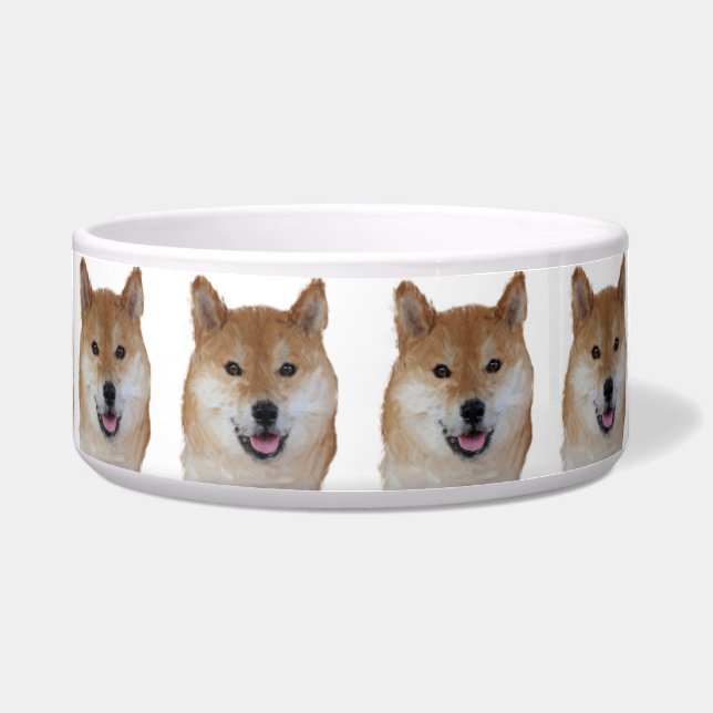 Beautiful Dog Bowl - Shiba Inu (Front)