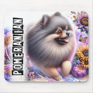 Beautiful Dog Breeds//Pomeranian Dog Mouse Pad
