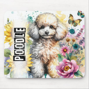 Beautiful Dog Breeds//Poodle Dog Mouse Pad