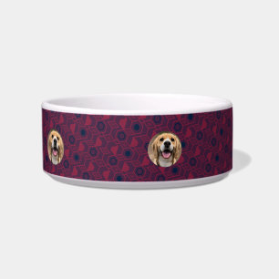 Beautiful Dog Dad Pet Accessory Custom Name Funny Bowl