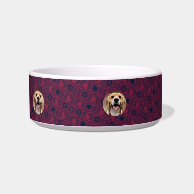 Beautiful Dog Dad Pet Accessory Custom Name Funny  Bowl (Right)