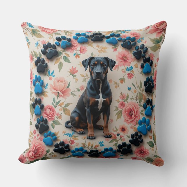 Beautiful Dog Portrait Cushion (Front)