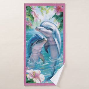 Beautiful Dolphin Beach Towel
