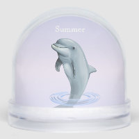 Beautiful Dolphin on Light Blue Personalised