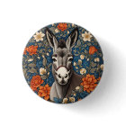 Beautiful Donkey Face Elegant Floral