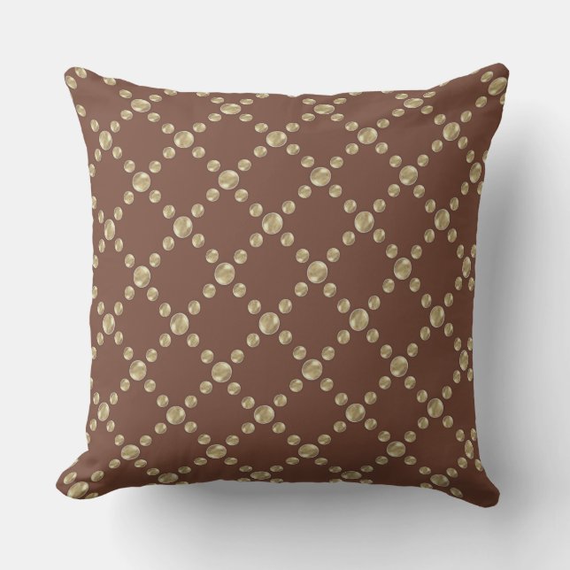 Beautiful Dotted Diamond Pattern Cushion (Front)