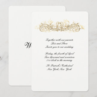 Beautiful Doves Wedding Invitation