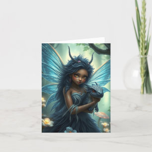 Beautiful Dragon Fairy Portrait Card