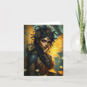 Beautiful Dragon Fairy Portrait Card