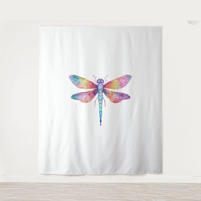Beautiful Dragonfly Kiss Heaven Insect Lover Tapestry (Front)