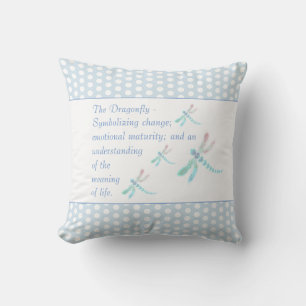 Beautiful Dragonfly Throw Pillow