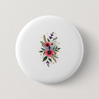 Beautiful Dragonfly Watercolor Art Insect Lover Ea 6 Cm Round Badge
