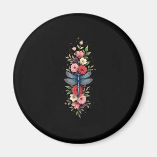 Beautiful Dragonfly Watercolor Art Insect Lover Ea Magnet