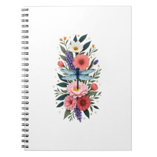 Beautiful Dragonfly Watercolor Art Insect Lover Ea Notebook