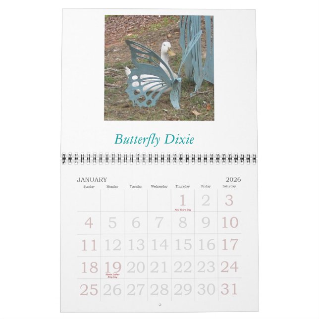 Beautiful Dream Calendar (Jan 2026)