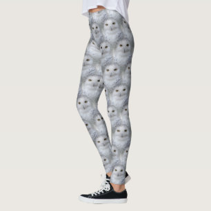 Beautiful, Dreamy and Serene Snowy Owl Leggings