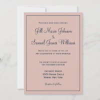 Beautiful Dusty Rose and Blue Wedding 