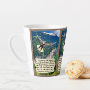 Beautiful Eagle Scripture Isaiah 40:31  Latte Mug