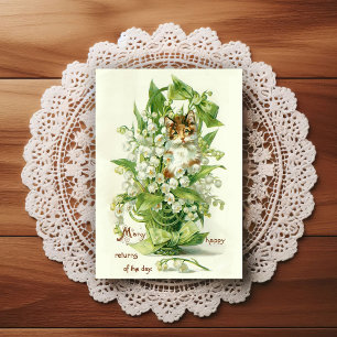 Beautiful Early 1900's Vintage Birthday Greeting Postcard