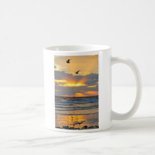 Beautiful Early Morning Beach Sunrise Scenery Mug