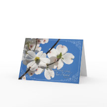 Beautiful Easter Card with Dogwoods