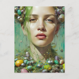Beautiful Easter Goddess Postcard