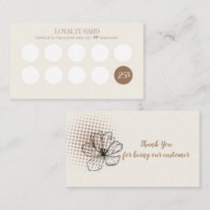 Beautiful editable Loyalty  Business Card