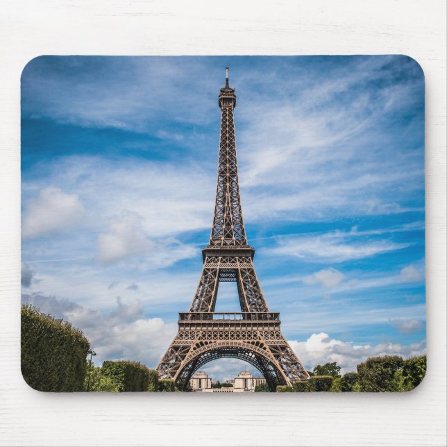 Beautiful Eiffel Tower Paris France Mouse Pad (Front)