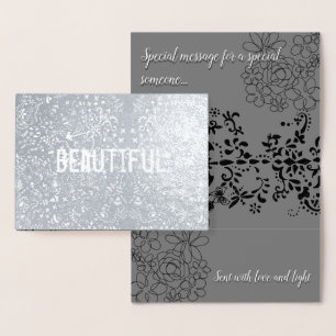 Beautiful Elegance Foil Card