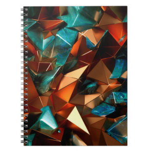Beautiful, elegant, abstract background with metal notebook