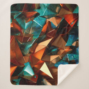 Beautiful, elegant, abstract background with metal sherpa blanket
