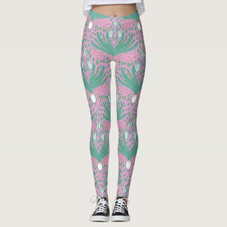 Beautiful elegant bold snowdrops leggings