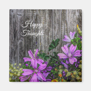 Beautiful Elegant Colourful Wild Flowers Magnet
