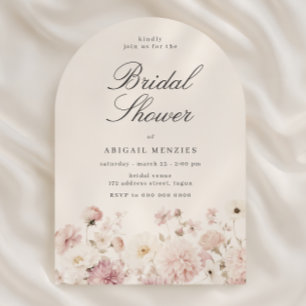 Beautiful Elegant Floral Bridal Shower Invitation