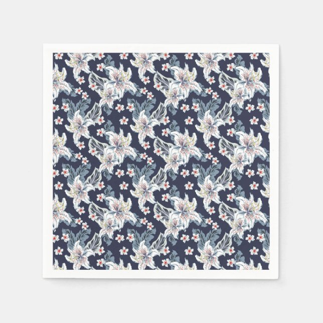 Beautiful elegant flower pattern  napkin (Front)