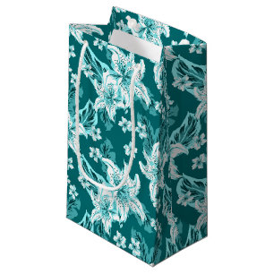 Beautiful elegant flower pattern small gift bag