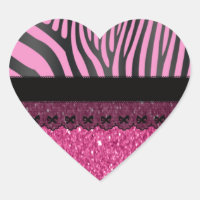 Beautiful elegant girly zebra lace glitter