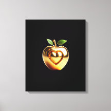 Beautiful elegant golden love apple
