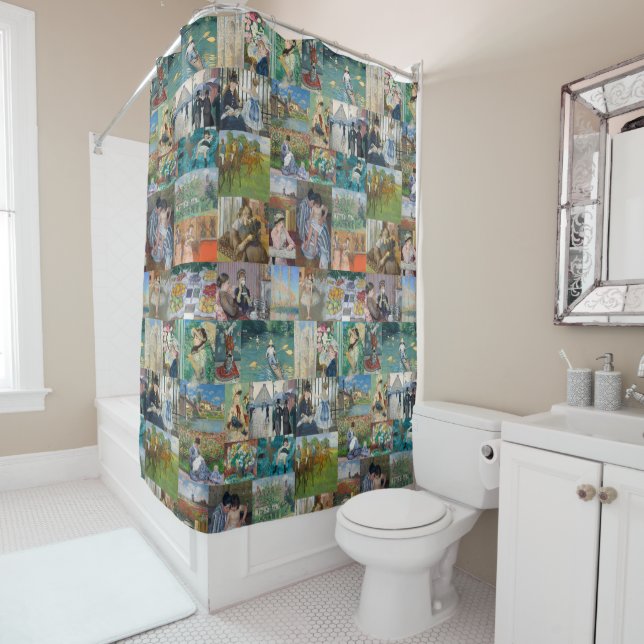 Beautiful Elegant Impressionist Art Shower Curtain (In Situ)