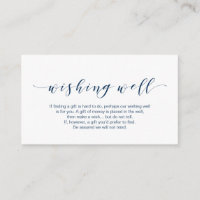 Beautiful Elegant, in Navy, Wedding Wishing Well