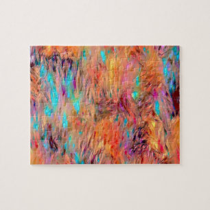 Beautiful Elegant Jewel Tones Seamless Pattern Jigsaw Puzzle