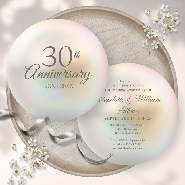 Beautiful Elegant Pearl 30th Wedding Anniversary (Beautiful Elegant Pearl 30th Wedding Anniversary)