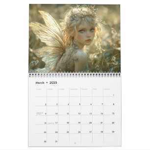 Beautiful Elegant Woodland Fairies  Calendar
