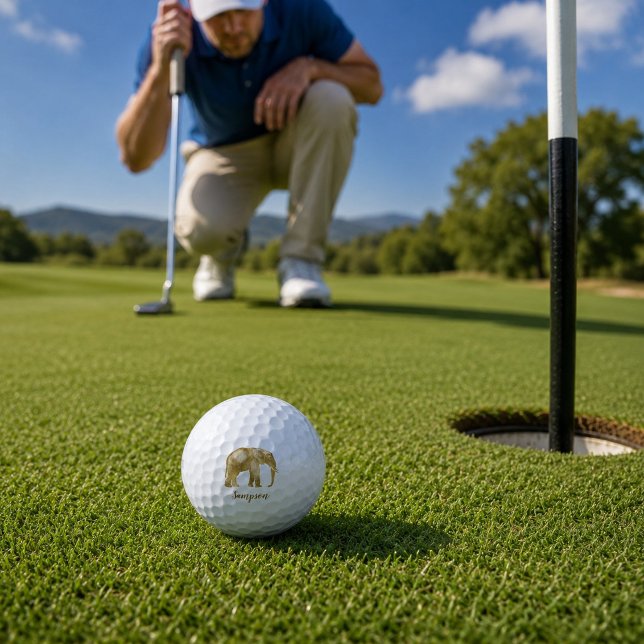 Beautiful Elephant Golf Balls (Creator Uploaded)