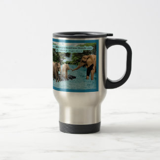 Beautiful Elephant Scripture Luke 6:31 Travel Mug