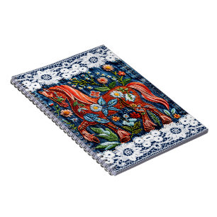 Beautiful Embroidered Horse Notebook