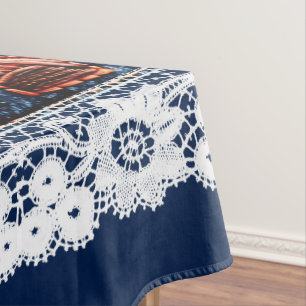 Beautiful Embroidered Horse Tablecloth