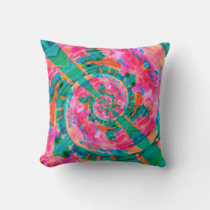 beautiful emotional paint-like illustration abstra cushion