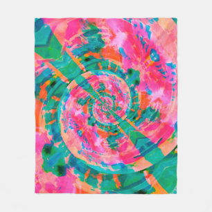 beautiful emotional paint-like illustration abstra fleece blanket